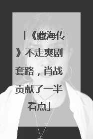 《藏海传》不走爽剧套路，肖战贡献了一半看点