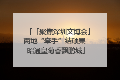 「聚焦深圳文博会」两地“牵手”结硕果 昭通皇菊香飘鹏城