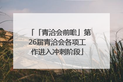 「青洽会前瞻」第26届青洽会各项工作进入冲刺阶段