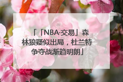 「NBA·交易」森林狼疑似出局，杜兰特争夺战渐趋明朗