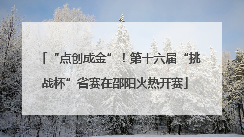 “点创成金”！第十六届“挑战杯”省赛在邵阳火热开赛