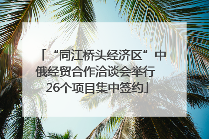 “同江桥头经济区”中俄经贸合作洽谈会举行 26个项目集中签约