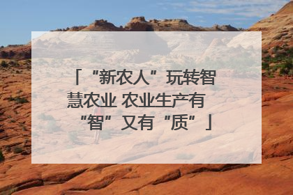 “新农人”玩转智慧农业 农业生产有“智”又有“质”