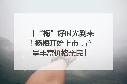 “梅”好时光到来！杨梅开始上市，产量丰富价格亲民
