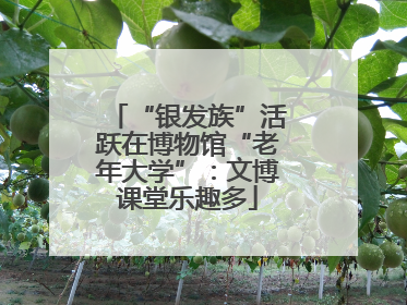 “银发族”活跃在博物馆“老年大学”：文博课堂乐趣多