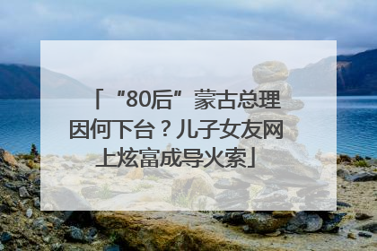 “80后”蒙古总理因何下台？儿子女友网上炫富成导火索