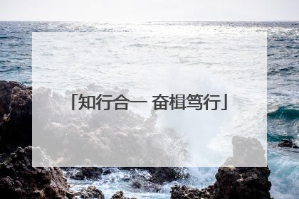 知行合一 奋楫笃行