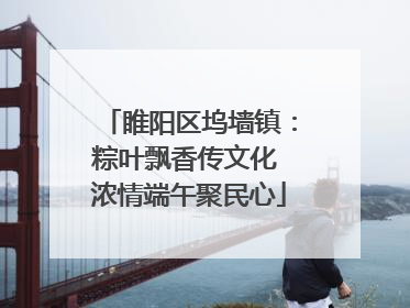 睢阳区坞墙镇：粽叶飘香传文化 浓情端午聚民心
