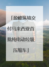 盈峰环境交付马来西亚首批纯电动垃圾压缩车