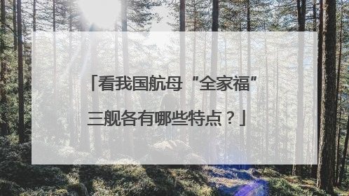 看我国航母“全家福” 三舰各有哪些特点？