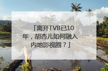 离开TVB已10年，胡杏儿如何融入内地影视圈？