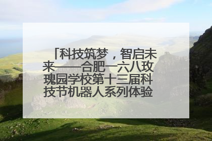 科技筑梦，智启未来——合肥一六八玫瑰园学校第十三届科技节机器人系列体验赛燃动校园