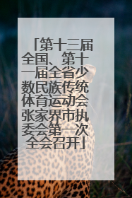 第十三届全国、第十一届全省少数民族传统体育运动会张家界市执委会第一次全会召开