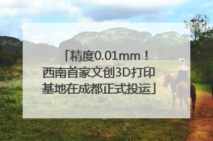 精度0.01mm！西南首家文创3D打印基地在成都正式投运