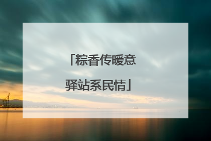 粽香传暖意 驿站系民情