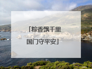 粽香飘千里 国门守平安