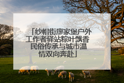 纱帽街廖家堡户外工作者驿站粽叶飘香 民俗传承与城市温情双向奔赴