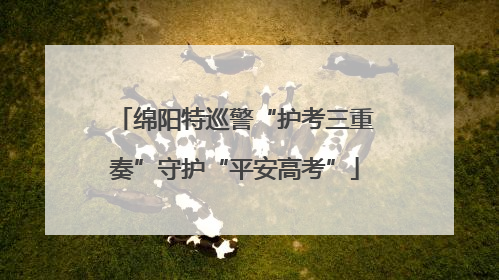 绵阳特巡警“护考三重奏”守护“平安高考”