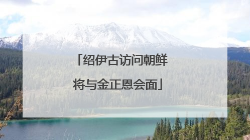 绍伊古访问朝鲜 将与金正恩会面