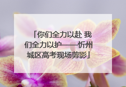 你们全力以赴 我们全力以护——忻州城区高考现场剪影