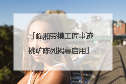 临湘劳模工匠事迹桃矿陈列揭幕启用