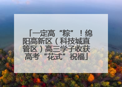 一定高“粽”！绵阳高新区（科技城直管区）高三学子收获高考“花式”祝福