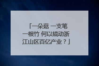 一朵菇 一支笔 一根竹 何以撬动浙江山区百亿产业？