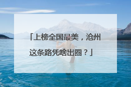 上榜全国最美，沧州这条路凭啥出圈？