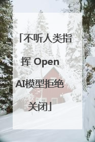 不听人类指挥 OpenAI模型拒绝关闭