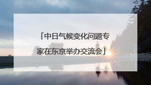 中日气候变化问题专家在东京举办交流会