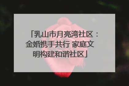 乳山市月亮湾社区：金婚携手共行 家庭文明构建和谐社区