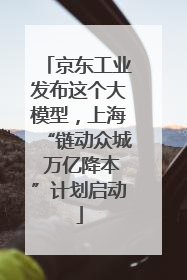 京东工业发布这个大模型，上海“链动众城 万亿降本”计划启动