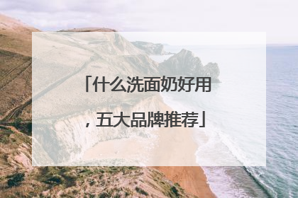 什么洗面奶好用，五大品牌推荐