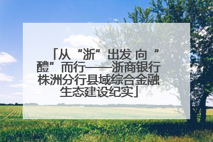 从“浙”出发 向“醴”而行——浙商银行株洲分行县域综合金融生态建设纪实