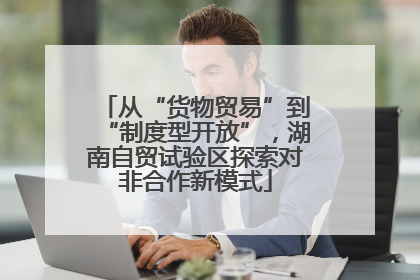 从“货物贸易”到“制度型开放”，湖南自贸试验区探索对非合作新模式