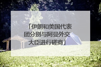 伊朗和美国代表团分别与阿曼外交大臣进行磋商