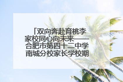 双向奔赴育桃李 家校同心向未来——合肥市第四十二中学南城分校家长学校期末总结会圆满召开