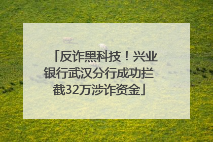 反诈黑科技！兴业银行武汉分行成功拦截32万涉诈资金