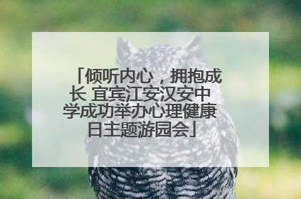 倾听内心，拥抱成长 宜宾江安汉安中学成功举办心理健康日主题游园会