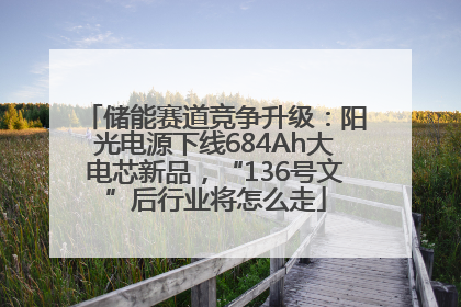 储能赛道竞争升级：阳光电源下线684Ah大电芯新品，“136号文”后行业将怎么走