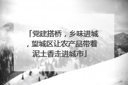 党建搭桥，乡味进城，望城区让农产品带着泥土香走进城市
