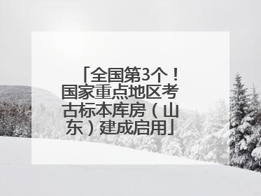 全国第3个！国家重点地区考古标本库房（山东）建成启用