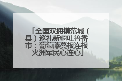 全国双拥模范城（县）巡礼新疆吐鲁番市：葡萄藤蔓根连根 火洲军民心连心