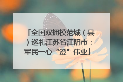 全国双拥模范城（县）巡礼江苏省江阴市：军民一心“澄”伟业