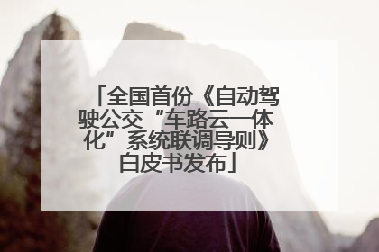 全国首份《自动驾驶公交“车路云一体化”系统联调导则》白皮书发布