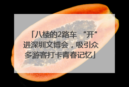 八楼的2路车 “开” 进深圳文博会，吸引众多游客打卡青春记忆