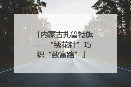 内蒙古扎鲁特旗——“绣花针”巧织“致富路”