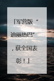 军营版“迪丽热巴”，获全国表彰！