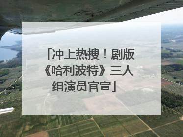 冲上热搜！剧版《哈利波特》三人组演员官宣