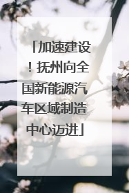 加速建设！抚州向全国新能源汽车区域制造中心迈进